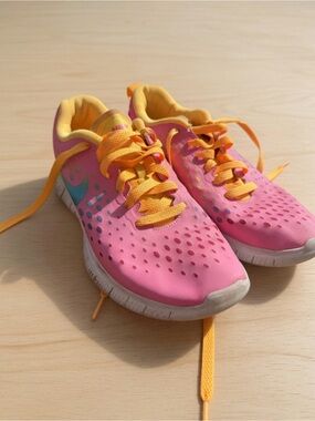 Nike Free 5.0 Pink Orange Multicolor Running Shoes